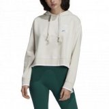 Adidas cropped hoodie, ženski pulover, zelena