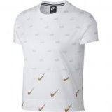 Nike women's short-sleeve metallic top, ženska majica, bijela