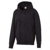 Puma downtown oversize hoodie, muški pulover, crna