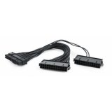 Dual 24-pin internal pc power extension cable, 0.3 m