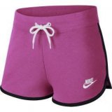 Nike heritage short flc, ženske kratke hlače, roza
