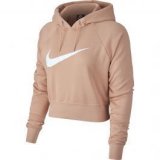 Nike hoodie crop, ženski pulover, roza