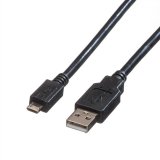 Kabel USB 2.0 Roline USB A (M) na Micro USB B (M) 3m crni 11.02.8755