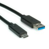 Kabel USB 3.1 Roline USB A (M) na USB C (M) 0.5m crni 11.02.9010