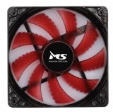 Ventilator MS Industrial PC COOL RED LED 12CM FAN
