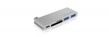Docking station ICY BOX IB-DK4035-C, 2x USB 3.0, 1x USB-C, SD 3.0, micro SD, za notebook