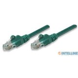 Kabel INTELLINET, patch CAT5e, U/UTP, zeleni, 1m
