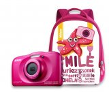Fotoaparat Nikon Coolpix W100 rozi + ruksak
