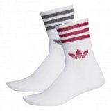 Adidas mid cut socks, muške kratke čarape, bijela