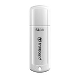 Memorija USB FLASH DRIVE 64 GB, TRANSCEND JF370, TS64GJF370, bijeli
