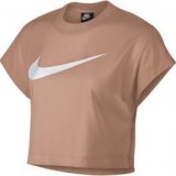 Nike top crop ss, ženska majica, roza