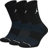 Nike unisex jordan jumpman crew socks (3 pack), muške čarape, crna
