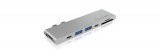 Docking station ICY BOX IB-DK4037-2C, 2x USB 3.0, 2x USB-C, 2x Thunderbolt 3, HDMI, za MacBook Pro
