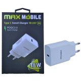 Kućni punjač MAXMOBILE PD 18W QC 3.0, USB-C, Lightning MFI Apple TR207