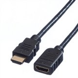 Kabel HDMI VALUE HDMI (M) - HDMI (Ž) crni 2m High Speed with Ethernet produžni 11.99.5575