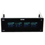 Front panel SCYTHE Kaze Master Flat II, KM08-BK, 5.25", potenciometar za 4 ventilatora, prikaz broj okretaja i temperature, crni
