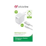 Kućni punjač CELLULARLINE, za HUAWEI, micro USB, 2A/10W, bijeli