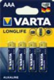 Baterija longlife extra AA, AAA Varta 4/1