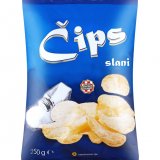 Čips slani ili paprika 250 g