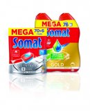 Sredstvo za strojno pranje posuđa tablete ili gel Somat