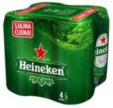 Pivo Heineken 4x 0,33 l