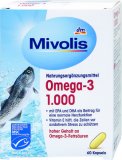 Mivolis Omega-3 koncentrat iz lososovog i ribljeg ulja u kapsulama s vitaminom E 60 kom
