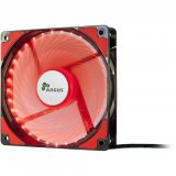 Ventilator INTER-TECH Argus L-12025 RD LED Red, 120mm, 1200 okr/min, crno/crvena