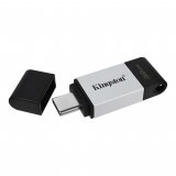 Memorija USB-C FLASH DRIVE, 32 GB, KINGSTON DT80/32GB, crno-sivi