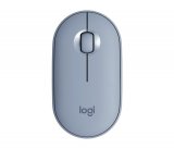 Miš LOGITECH M350 Pebble, optički, bežični, plavi, USB
