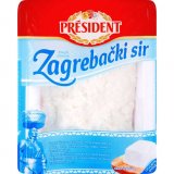 Zagrebački sir svježi 25% m.m. President 375 g