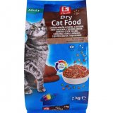 Hrana za mačke suha govedina, riba ili perad 2 kg