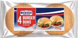 Burger buns, 4x75 g