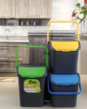 Kanta za odvajanje otpada Ecoplast 28 L, poklopac, razne boje