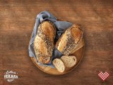 Domaći beskvasni kruh sa sjemenkama 400 g