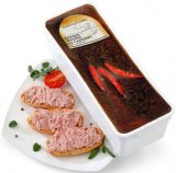 Svinjska pašteta s dodatkom pačje jetre i crvenim vinom 1 kg