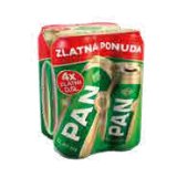 PIVO PAN zlatni, 4*0,5 l