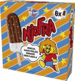 Sladoled Njofra Ledo Vanilija, kakao preljev, komadići corn flakes-a 6x65 ml