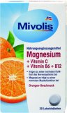 Magnezij + vitamin C + vitamin B6 i B12 pastile s okusom naranče Mivolis 30/1