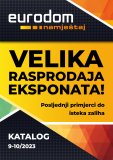 Eurodom katalog Velika rasprodaja eksponata 01.09.-31.10.2023.