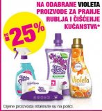DO -25% NA ODABRANE VIOLETA PROIZVODE ZA PRANJE RUBLJA I ČIŠĆENJE KUĆANSTVA