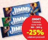 -25% na odabrane čokolade Jimmy 180-300 g