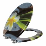 Sporospuštajuća WC daska STIL MDF FLOWER