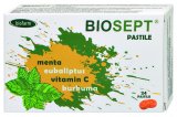 Biosept pastile za grlo menta, eukaliptus vitamin C i kurkuma 24 kom.