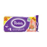 Toaletni papir, Strong&soft breskva, troslojni Violeta 20 rola