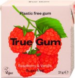 Žvakaće gume malina i vanilija True Gum 21 g