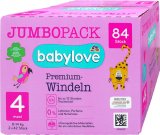 Babylove Premium pelene jumbo maxi vel. 4 (8-14 kg), 84 kom.