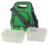 Termo torba s lunch box setom zelena