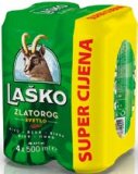 Pivo Laško Zlatorog 4x0,5 L