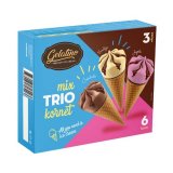 Sladoled kornet vanilija, jagoda i čokolada Gelatino 6x120 ml