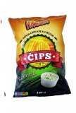 Čips rebrasti sour cream&onion, bacon Hrusk 150 g